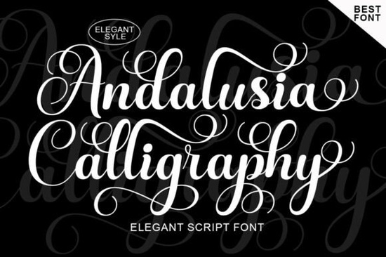 Andalusia Calligraphy Font